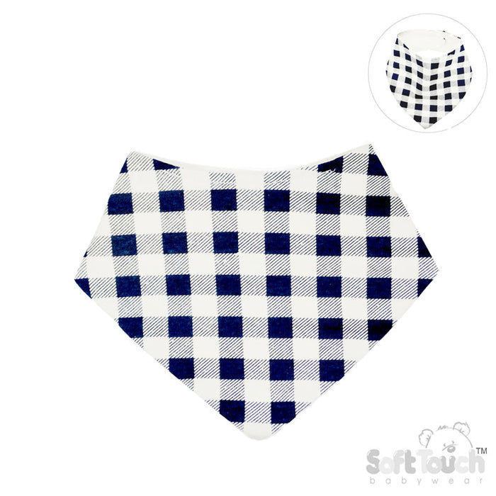 Checks Design Bandana Bibs - (PK12) CC09-B