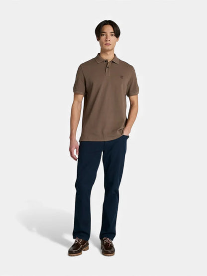 Chomba Timberland Oyster River Chest Logo Chocolate