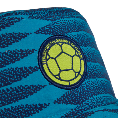 adidas Colombia 26 Bucket Hat | Mystery Petrol / Team Navy Blue / Solar Yellow