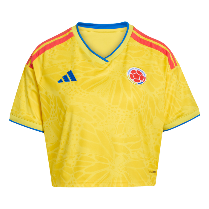 adidas Colombia 26 Home Cropped Jersey | Impact Yellow | Women's