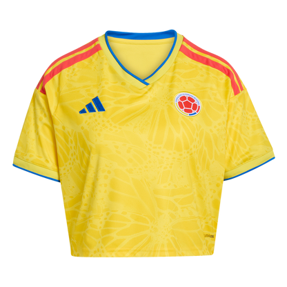 adidas Colombia 26 Home Cropped Jersey | Impact Yellow | Women's