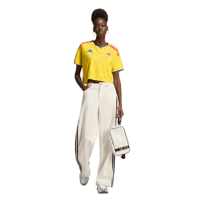 adidas Colombia 26 Home Cropped Jersey | Impact Yellow | Women's