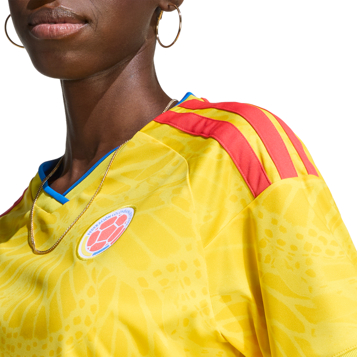 adidas Colombia 26 Home Cropped Jersey | Impact Yellow | Women's