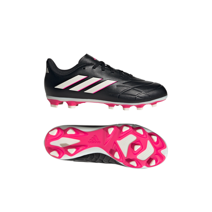 adidas Copa Pure.4 FxG Soccer Cleats | Core Black / White / Beam Pink | Kid's