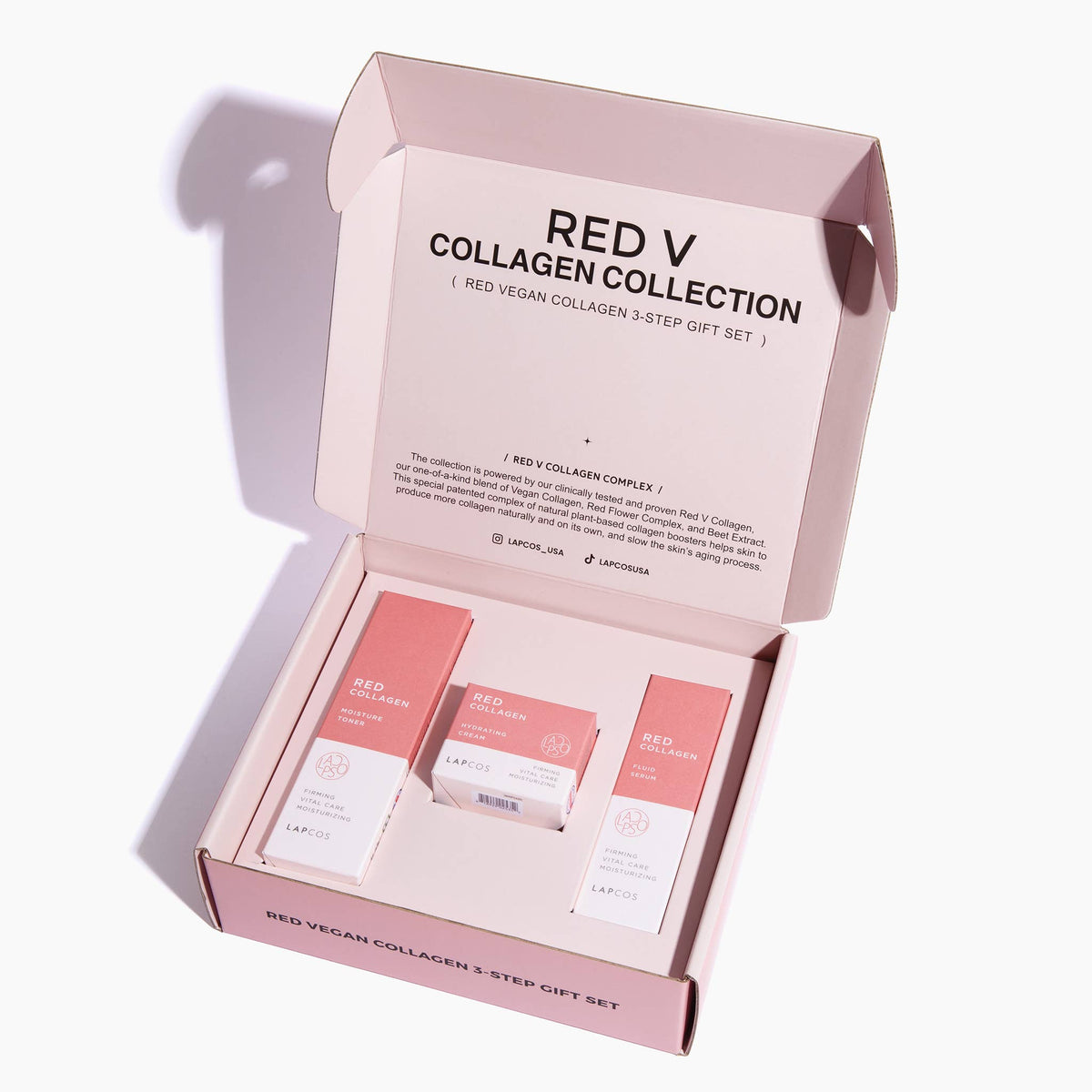 LAPCOS - Red Vegan Collagen 3-Step Set