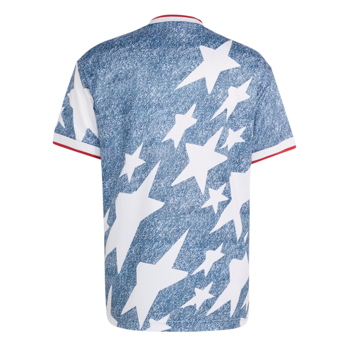 adidas Denim Graphic Jersey | White / Dark Blue | Men's