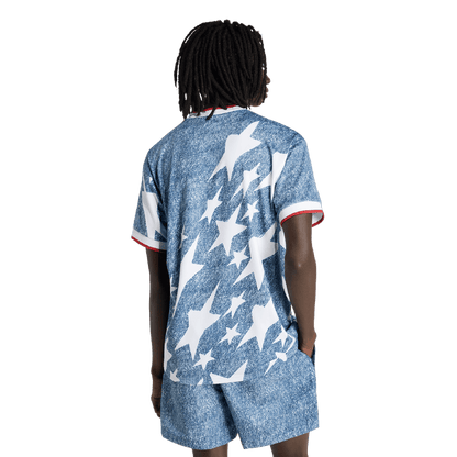 adidas Denim Graphic Jersey | White / Dark Blue | Men's