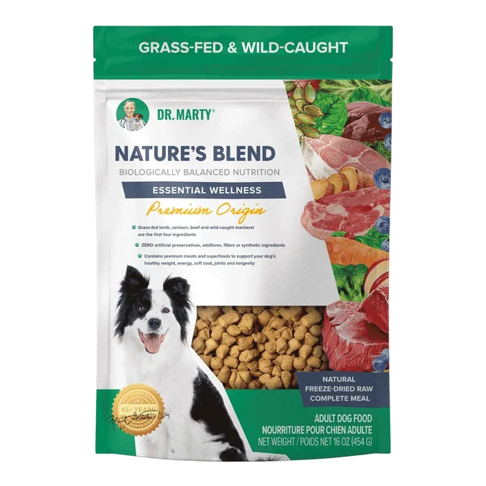 Dr. Marty's Nature's Blend Essential Freeze Dried Beef & Venison Dog 16 oz