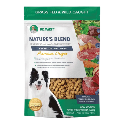 Dr. Marty's Nature's Blend Essential Freeze Dried Beef & Venison Dog 16 oz