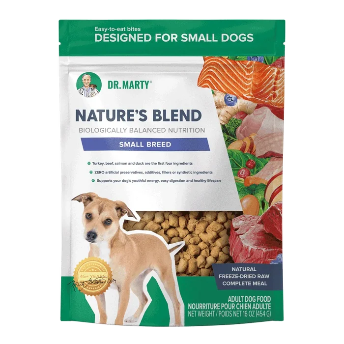 Dr. Marty's Nature's Blend Freeze Dried Small Breed Dog 16 oz