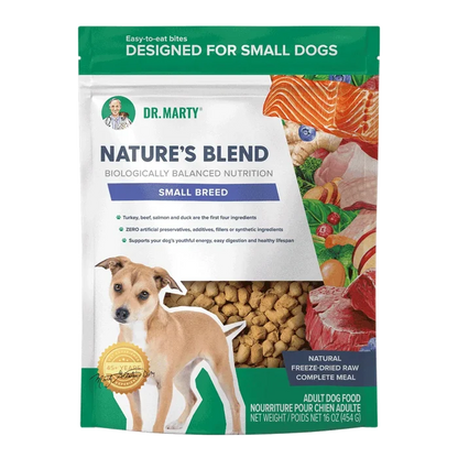 Dr. Marty's Nature's Blend Freeze Dried Small Breed Dog 16 oz