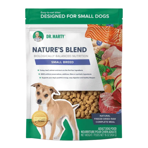 Dr. Marty's Nature's Blend Freeze Dried Small Breed Dog 16 oz