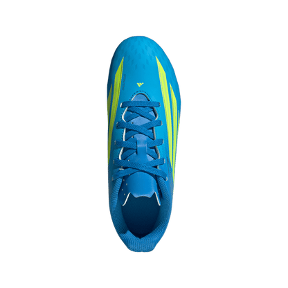 adidas F50 CLUB Firm Ground / Multi Ground Soccer Cleats  | Lucid Ray Blue / Team Solar Yellow 2 / Lucid Aquamarine | Kid's