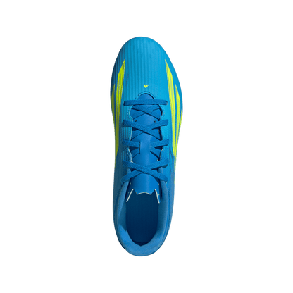 adidas F50 CLUB Firm Ground / Multi Ground Soccer Cleats | Lucid Ray Blue / Team Solar Yellow 2 / Lucid Aquamarine | Men's
