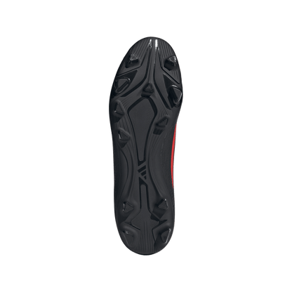 adidas F50 CLUB Mid Cut Firm Ground / Multi Ground Soccer Cleats | Core Black / Lucid Red | Men's