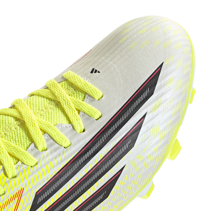 adidas F50 CLUB Mid Cut Firm Ground / Multi Ground Soccer Cleats | Team Solar Yellow 2 / Core Black / Lucid Red | Men's