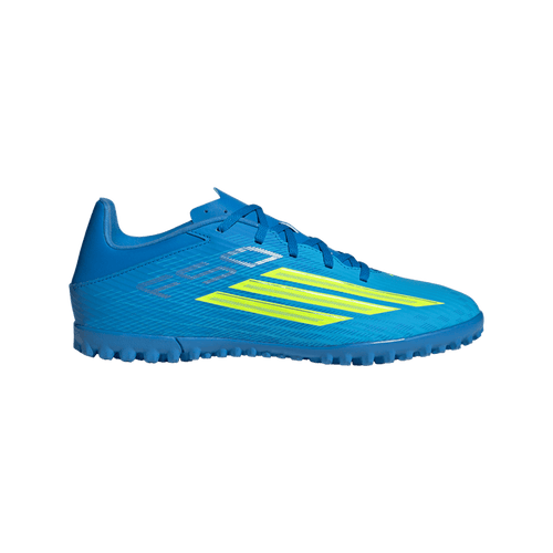 adidas F50 CLUB Turf Soccer Cleats | Lucid Ray Blue / Team Solar Yellow 2 / Lucid Aquamarine | Men's