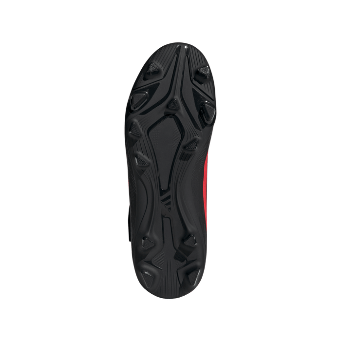 adidas F50 CLUB Velcro Firm Ground / Multi Ground Soccer Boots | Core Black / Lucid Red / Core Black | Kid's