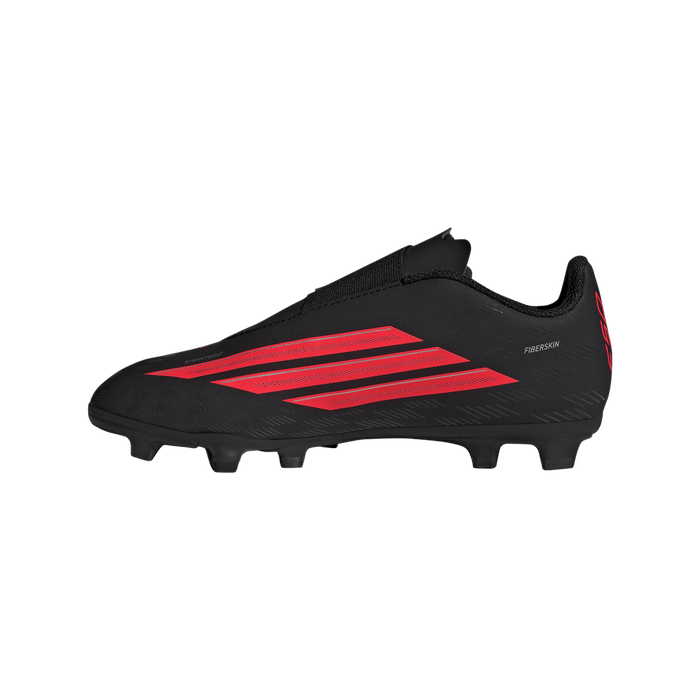 adidas F50 CLUB Velcro Firm Ground / Multi Ground Soccer Boots | Core Black / Lucid Red / Core Black | Kid's
