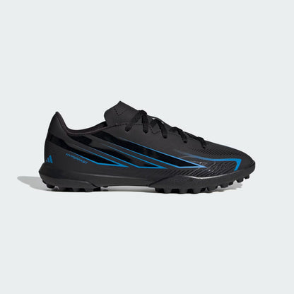 adidas F50 HYPERFAST CLUB Turf Football Boots | Core Black / Blue | Kid's