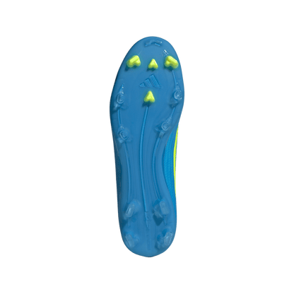 adidas F50 LEAGUE Firm Ground / Multi Ground Soccer Cleats | Lucid Ray Blue / Team Solar Yellow 2 / Lucid Aquamarine | Men's