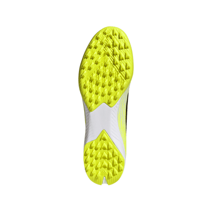 adidas F50 League Laceless Turf  Soccer Shoes | Team Solar Yellow 2 / Core Black / Lucid Rec | Men's