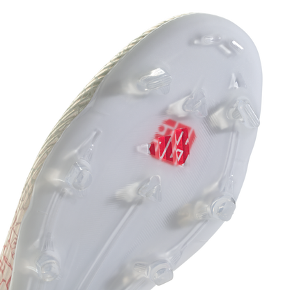 adidas F50 LEAGUE LAMINE YAMAL Laceless Firm Ground / Multi Ground Soccer Cleats | Cloud White / Core Black / Lucid Red | Men's