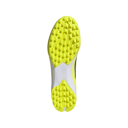 adidas F50 LEAGUE Mid Cut Turf Soccer Shoes | Team Solar Yellow 2 / Core Black / Lucid Red | Men's