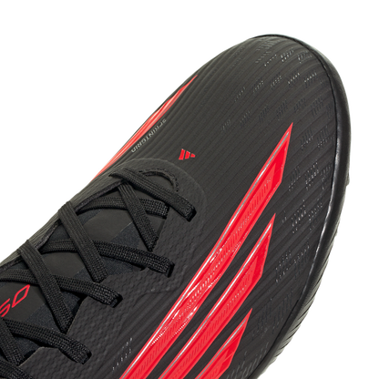adidas F50 LEAGUE Turf Soccer Cleats | Core Black / Lucid Red | Men's