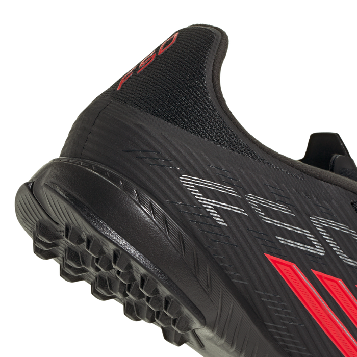 adidas F50 LEAGUE Turf Soccer Cleats | Core Black / Lucid Red | Men's