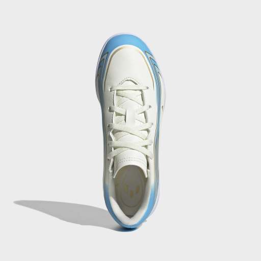 F50 MESSI CLUB Indoor Soccer Shoes Kids | Ivory / Ice Blue | Kid's