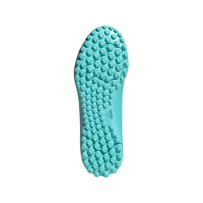 adidas F50 MESSI CLUB Turf Football Shoes | Cloud White / Lucid Pink / Flash Aqua | Kid's