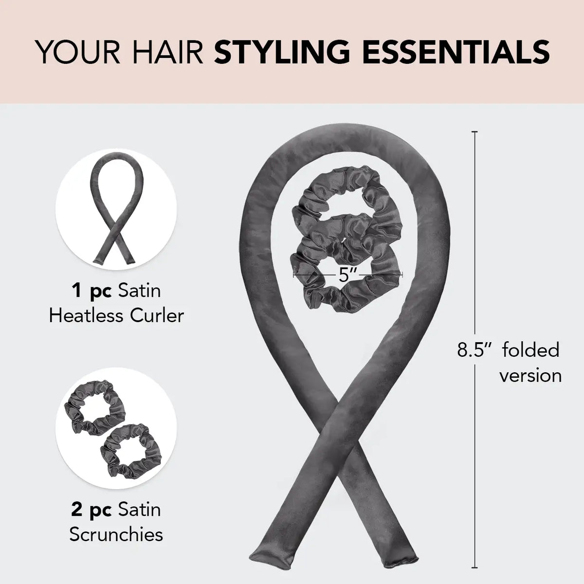 KITSCH - Satin Heatless Curling Set - 2 Colors!