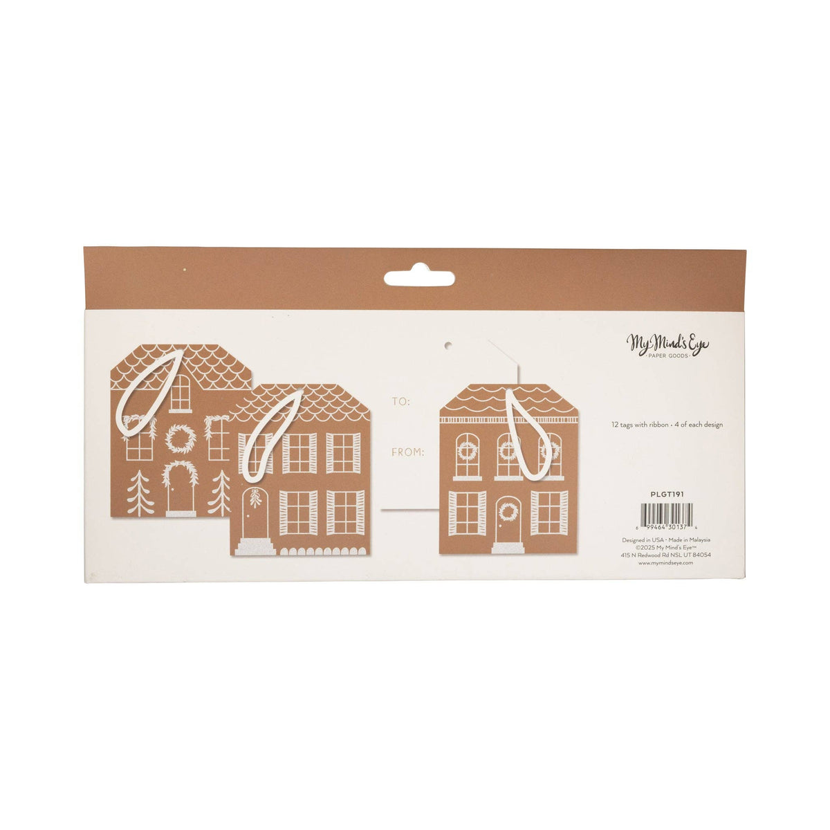MY MIND'S EYE - Gingerbread Houses Tag Set