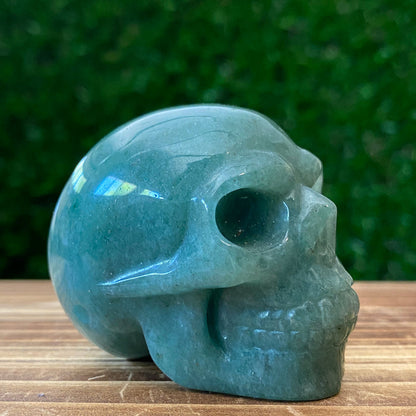 Green Aventurine Skull