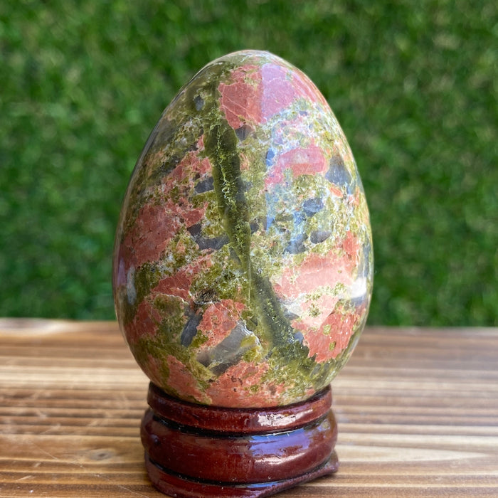 Green Unakite Egg