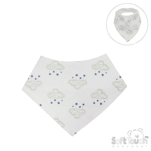 Grey Clouds Bandana Bibs - (PK12) CC11-B