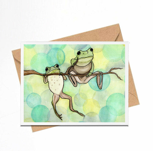 PinkPolish Design Note Cards "Hanging Out" Handmade Notecard