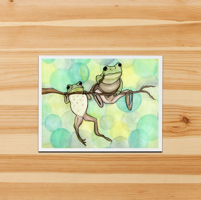 PinkPolish Design Note Cards "Hanging Out" Handmade Notecard