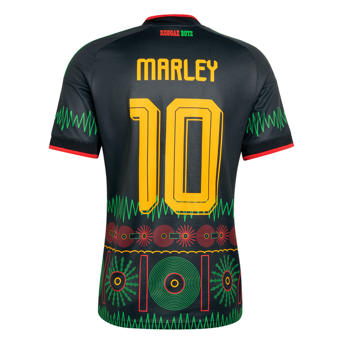 adidas Jamaica 26 x Bob Marley 10 Away Jersey | Black | Men's