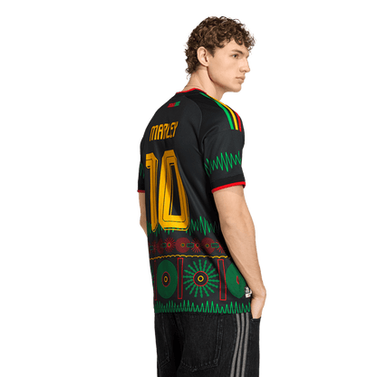 adidas Jamaica 26 x Bob Marley 10 Away Jersey | Black | Men's