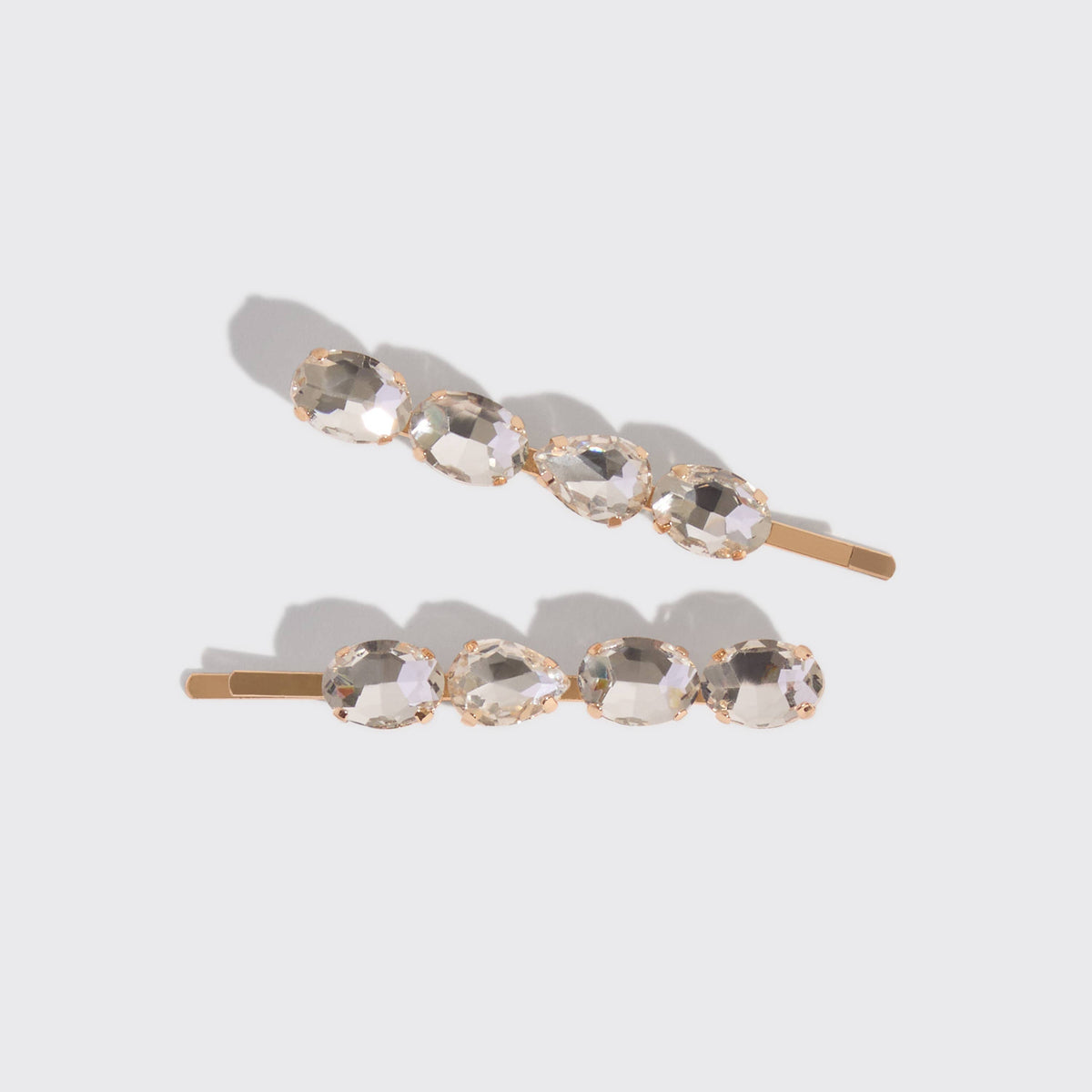 KITSCH  - White Gemstone Bobby Pins