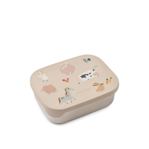 Liewood – Arthur Printed Lunchbox – Farmlife / Sandy