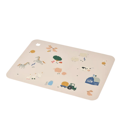 Liewood – Jude Printed Placemat – Farmlife / Sandy
