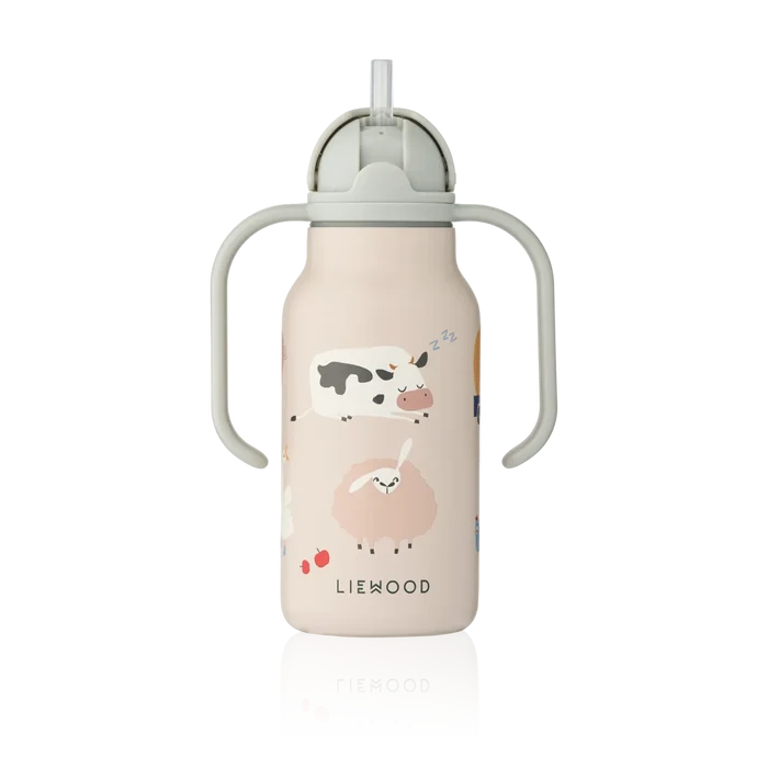 Liewood – Kimmie Water Bottle 250ml – Farmlife / Sandy