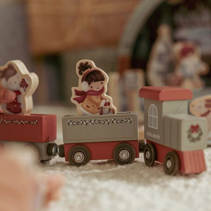 Little Dutch – Wooden Advent Calendar – Christmas Train Track