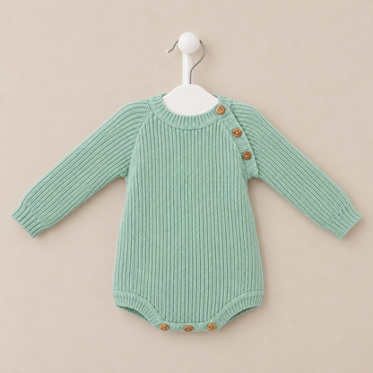 Mabel & Fox - Knitted Romper - Green