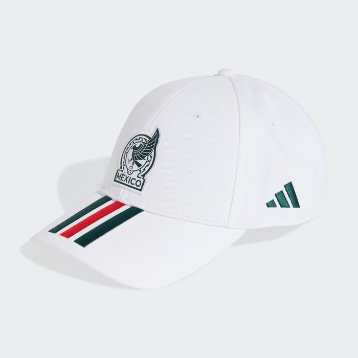 Mexico 26 Baseball Cap With 3-Stripes | White |