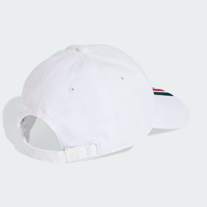 Mexico 26 Baseball Cap With 3-Stripes | White |
