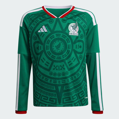 Mexico 26 Home Kids Long Sleeve Jersey | Green | Kid's